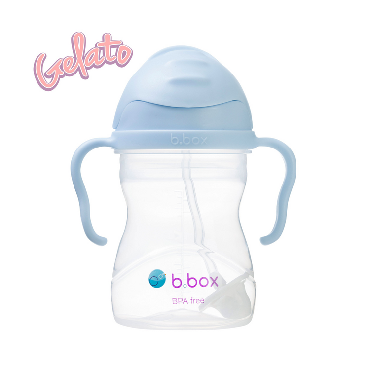 B.Box Baby Sippy Straw Cup 240ml With 360 Degree Weighted Straw (6m+) / Replacement Straw Set