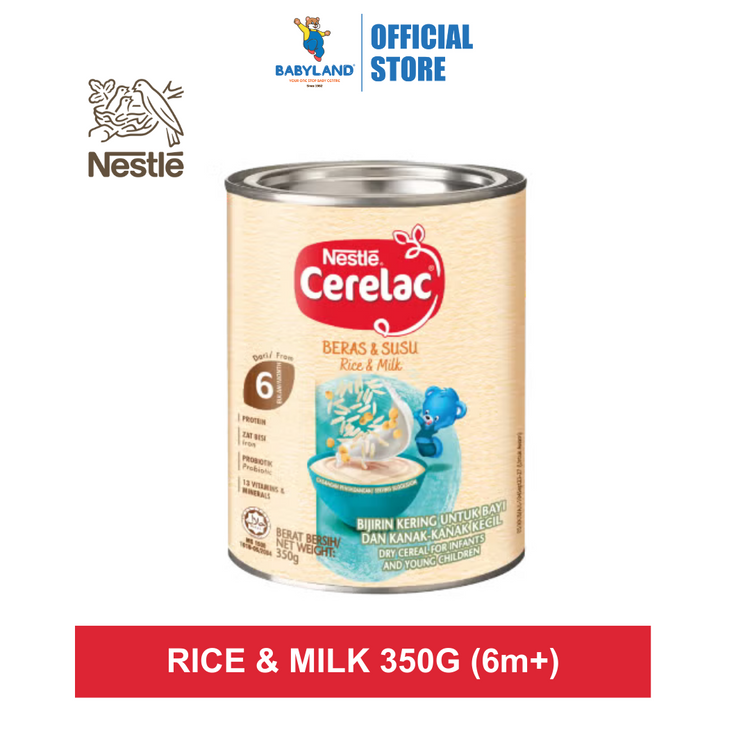 Nestle Cerelac Infant Cereals - Rice & Milk 350g
