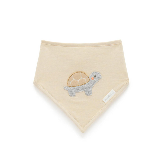 Purebaby Organic Bandana Bib - Sand Print