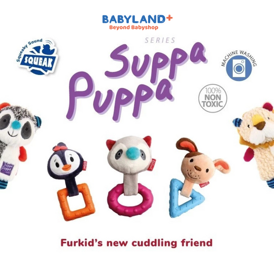 [For Fur Babies] Gigwi Suppa Puppa Dog Toy Squeaker - Crinkle