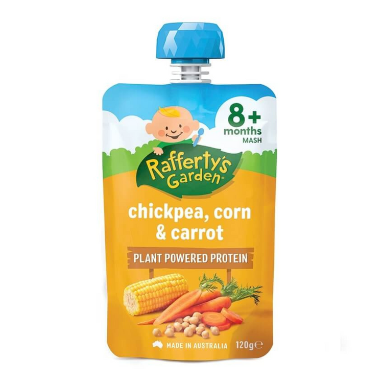 Rafferty's Garden Baby Food Pouches 120g 6m+/8m+ Made In Australia