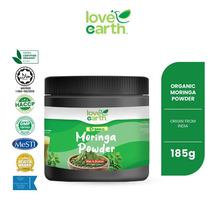 Love Earth Organic Moringa Powder 185g