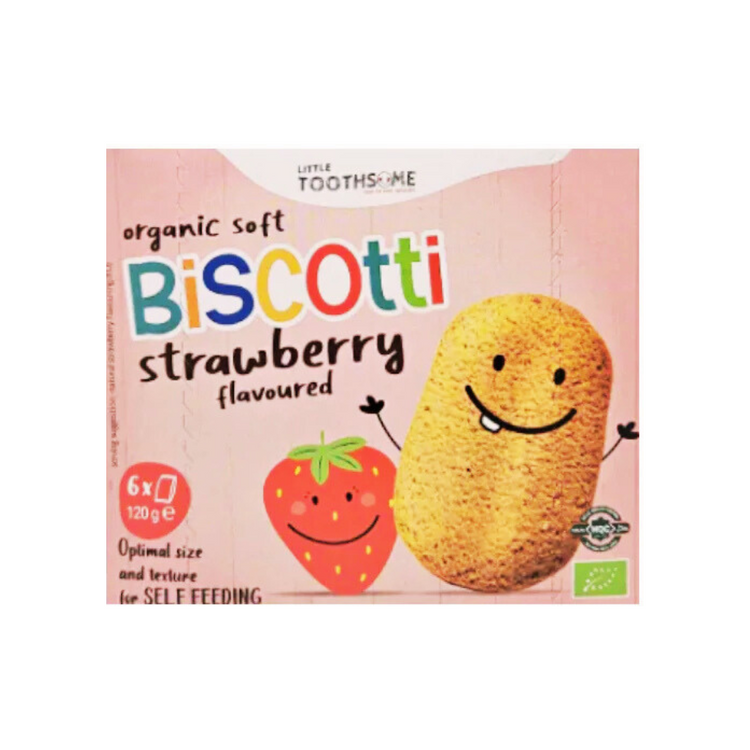 Little Toothsome Organic Biscotti - Strawberry