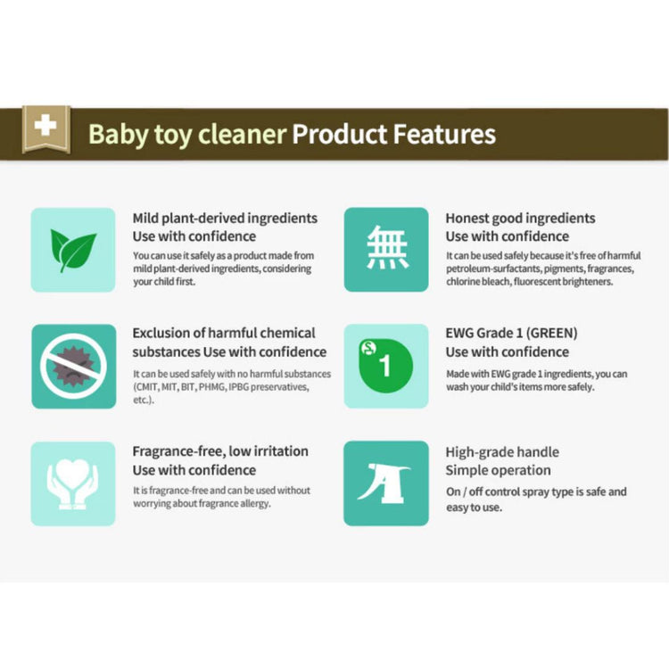 NATURE LOVE MERE Baby Toy Cleaner Spray Type