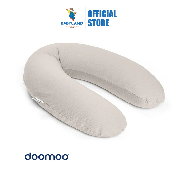 Doomoo Buddy Nursing Pillow - Tetra Jersey Sand