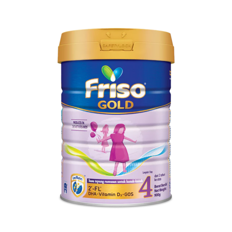 Friso Gold Step 4 Milk Formula 900g (3yrs+) [Exp 02 Nov 2026 &/ Later]