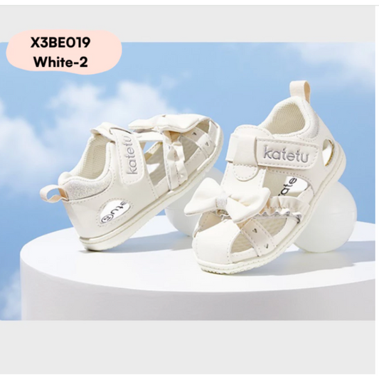 Katetu Crtartu Enchanting Butterfly Bow Soft Princess Sandals X3BE023 - White2 (16cm)