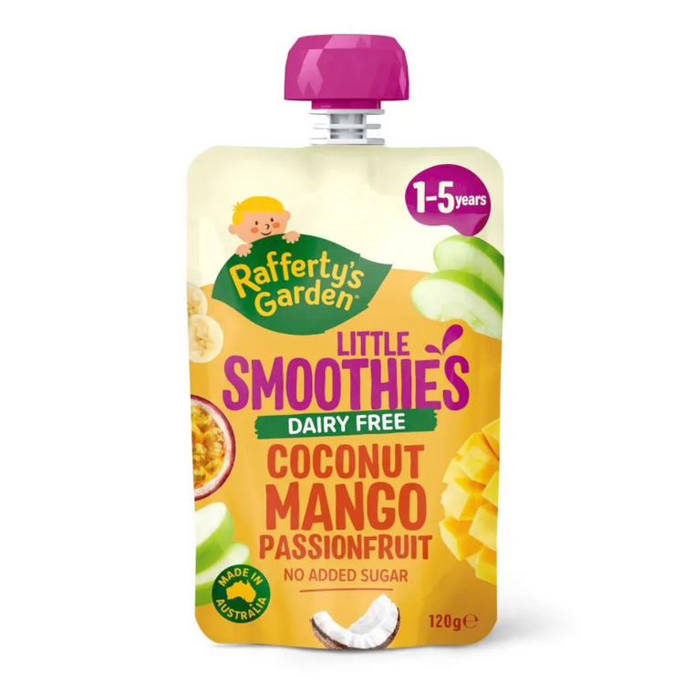 Rafferty's Garden Little Smoothie Coconut Mango Passionfruit 120g | Suitable for 1-5 years