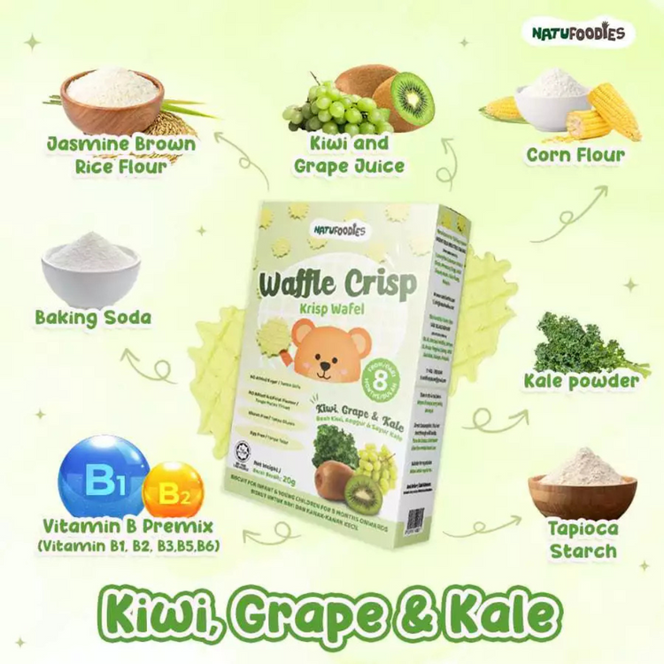 Natufoodies Waffle Crisp 20g (8 months +)