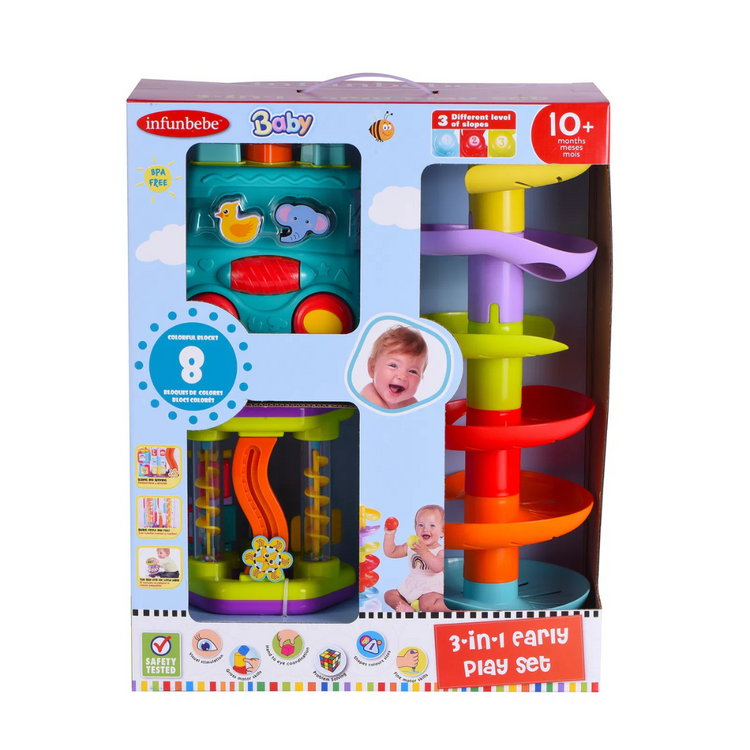 Infunbebe 3-In-1 Early Play Set (10+ Months)
