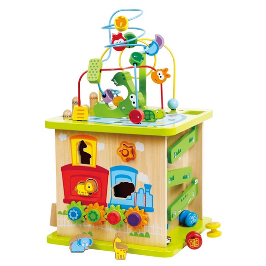 Hape 8341 Wild Safari Adventure Center cube activity for 1+ years