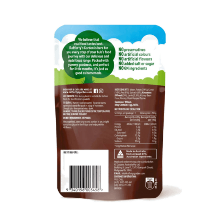 Rafferty's Garden Mini Meal Baby Pasta 200g (12+ months)