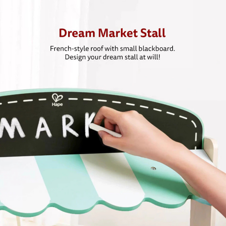Hape 3209 Farmers Market Stall Role play ( 3+ Years )