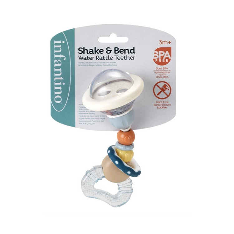 Infantino 316822 Shake & Bend Water Rattle Teether (3m+)