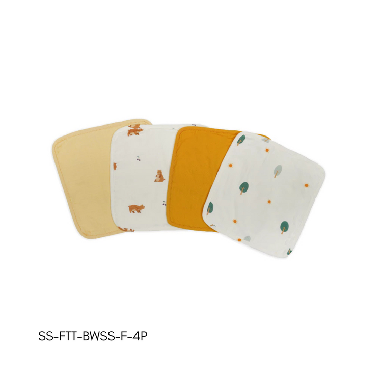 Tencel Organic Cotton Face Terry Towel 100% Tencel (10" x 10") (4pk)