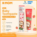 K-Mom Baby Non Fluorine Toothpaste - Strawberry 30g