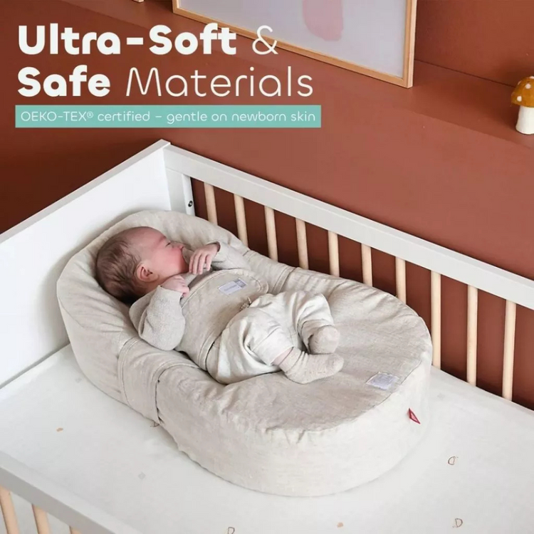 Red Castle Cocoonababy Nest - Linen Natural