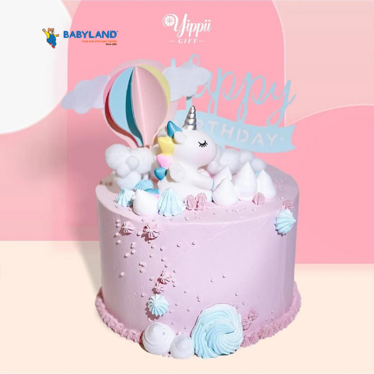 [PRE-ORDER] Yippii Unicorn Cake 6 Inch (With Toy)