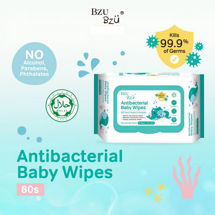 BZU BZU Antibacterial Baby Wipes Value Pack (80s x 2-pack)