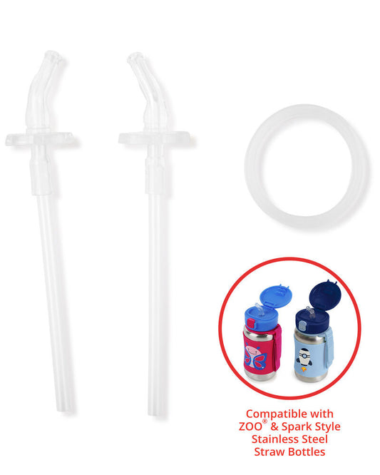 Skip Hop Stainless Steel Straw Bottle Extra Straws - 2Pcs