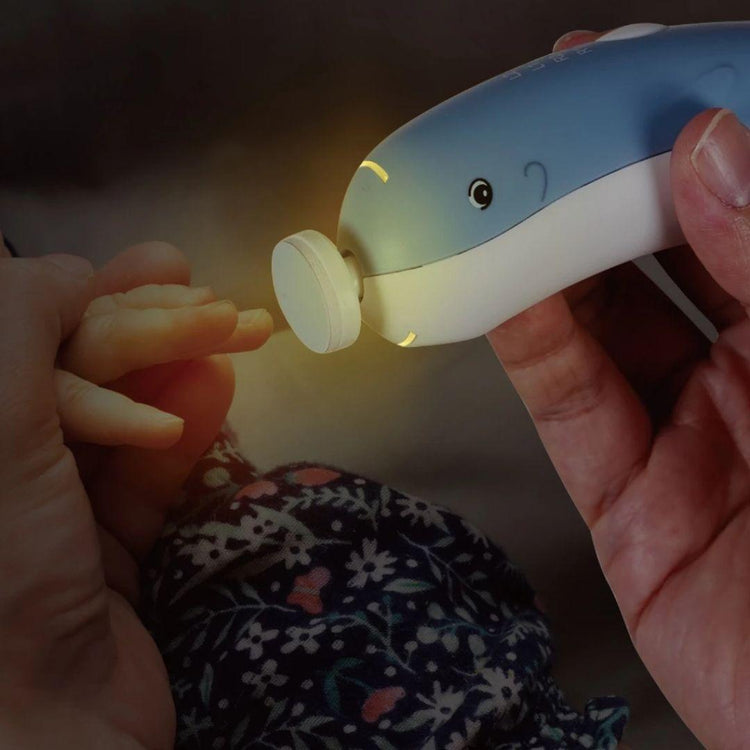 Haakaa Friendly Whale Nail Care Trimmer Set Upgraded 2026 - Electric Gentle LED Light Warranty