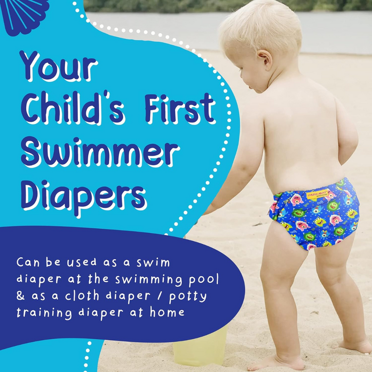 Cheekaaboo 2-IN-1 Reusable Diaper - Monster