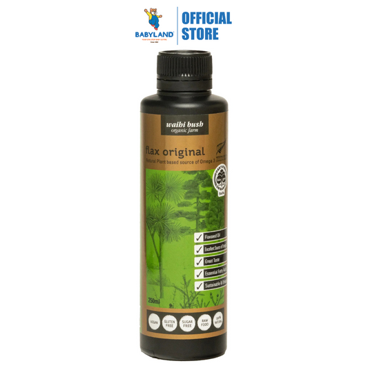 Waihi Bush Flax Original Flaxseed Oil 250ml Org C/P