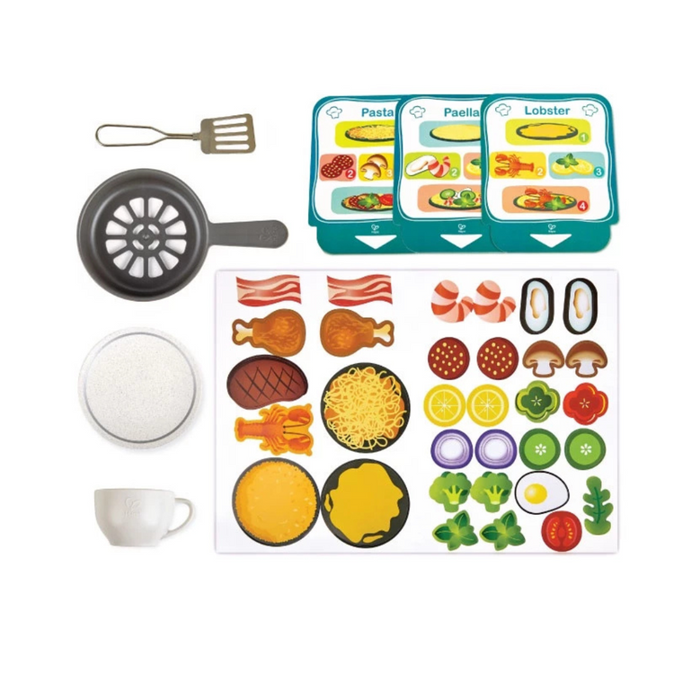 Hape 3177 Deluxe Kitchen Playset With Fan Fryer (3y+)