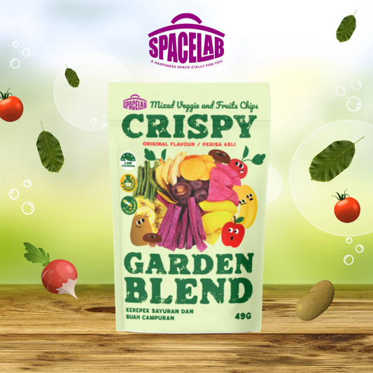 Space Lab Crispy Garden Blend Mixed Vegetable & Fruits Chips 49g
