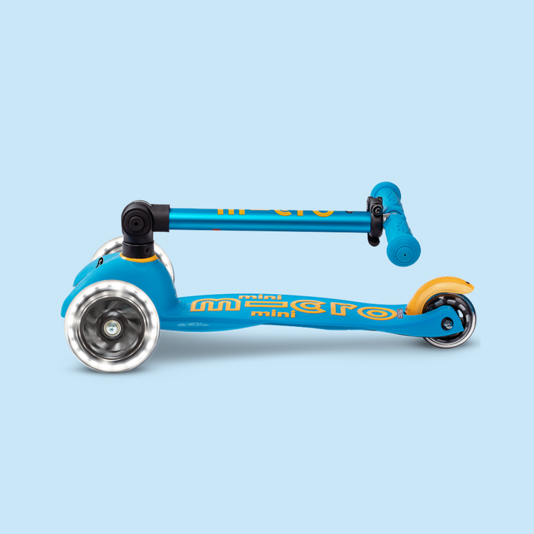 Micro Mini Deluxe Foldable Ocean Blue Scooter (2-5yrs)