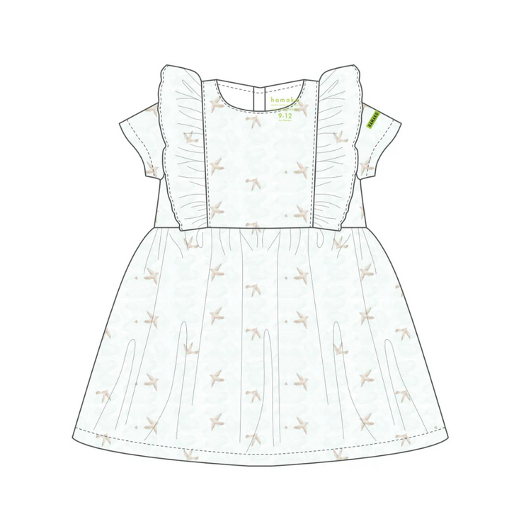 Hamako Tencel Baby Kids Frill Dress Whispering Wings