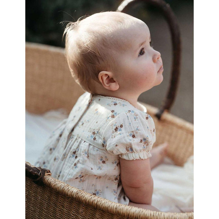 Purebaby Organic Garden Ditsy Print Baby Garden Floral Romper