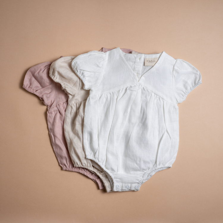 Hatch Signature Linen Romper