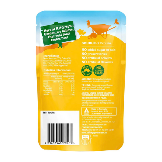 Rafferty's Garden Chicken & Sweetcorn Risotto 170g (10M+)