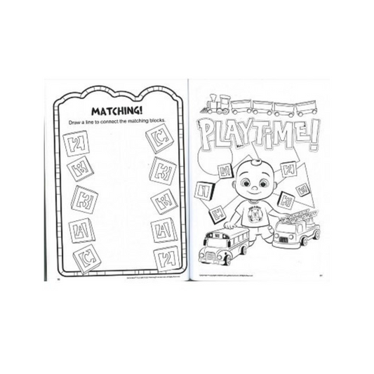 Elm Cocomelon Coloring and Activity Book with Crayons