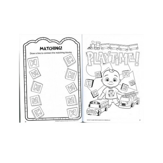 Elm Cocomelon Coloring and Activity Book with Crayons