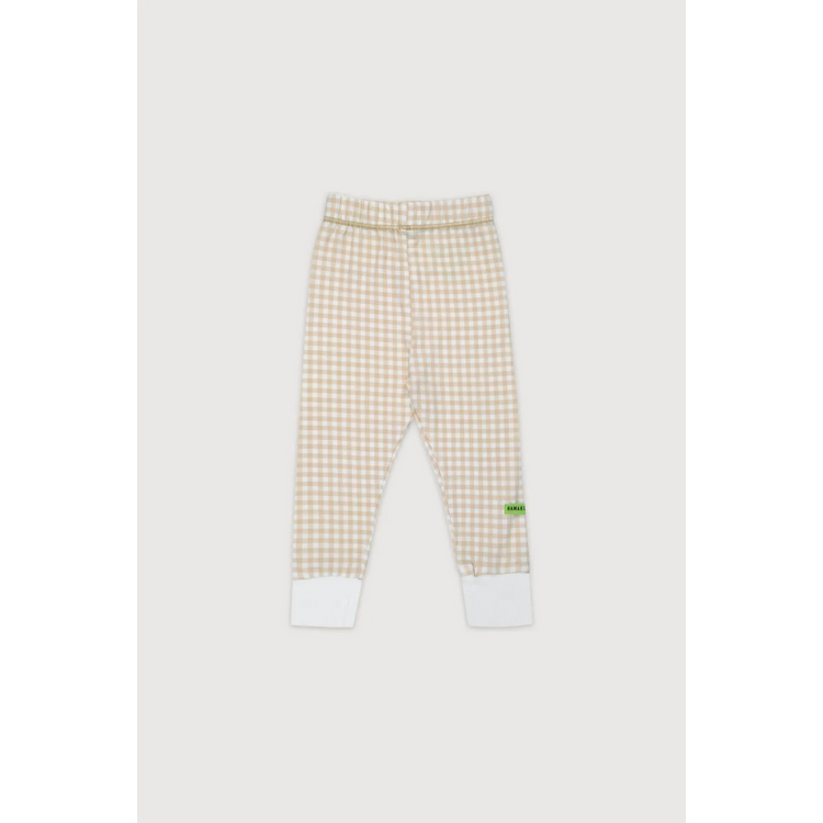 Hamako Tencel Micromodal Kids Long Set - Creme Gigham
