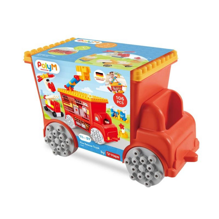 Hape Fire Rescue Truck (PolyM) (1.5yrs+)