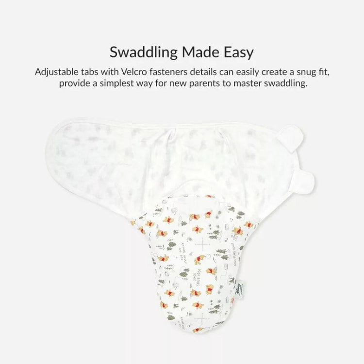 Mamaway Cocoon Swaddle Wrap 2 Pcs - Disney Winnie the Pooh | Bedung Bayi
