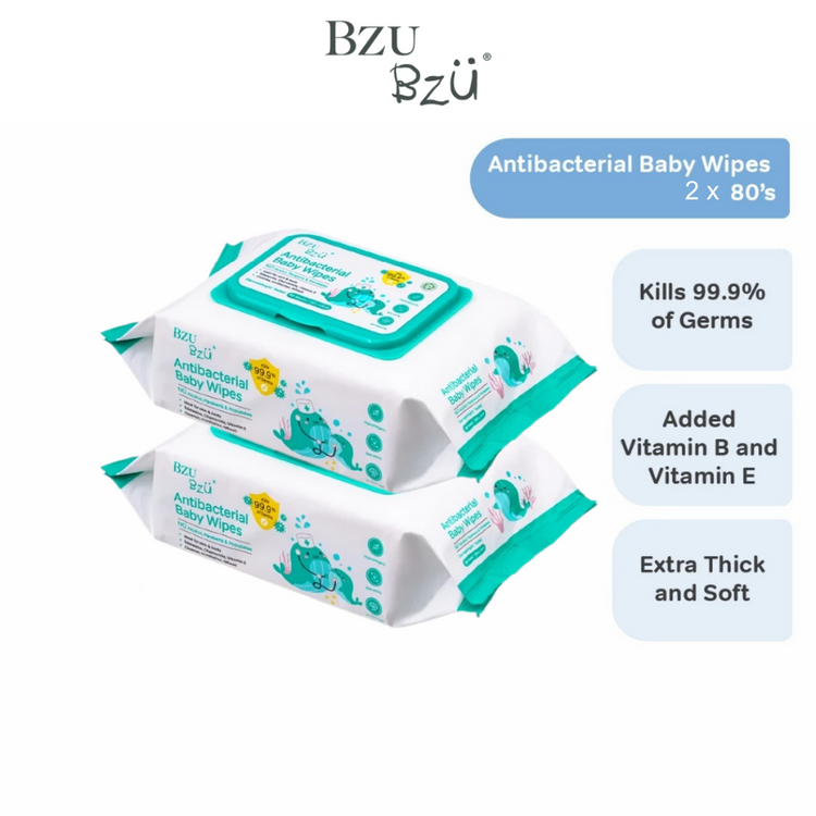 BZU BZU Antibacterial Baby Wipes Value Pack (80s x 2-pack)