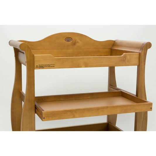 Boori Sleigh Changer 3 Tiers - Heritage Teak (0-3 Years)