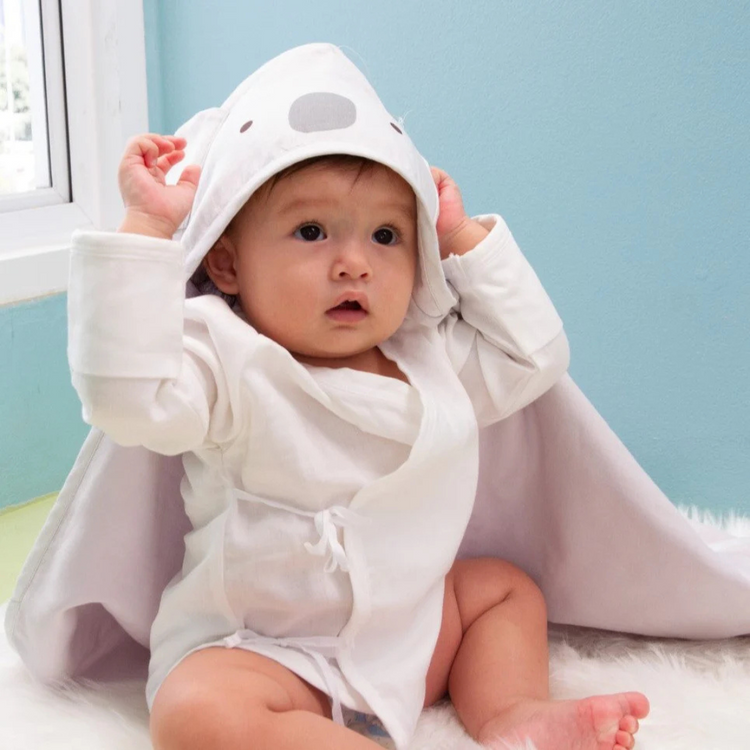 Granny Ben TENCEL Muslin Animal Hooded Swaddle