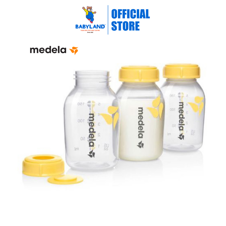 Medela Breast BPA Free Milk Bottle (150ml/5oz x 3 Pcs)