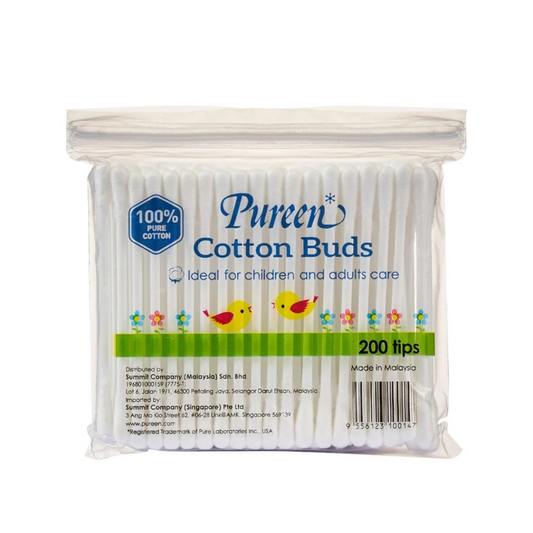 Pureen Cotton Buds (200 tips, Polybag)