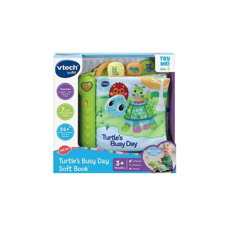 Vtech Turtles Busy Day Soft Book 3m+