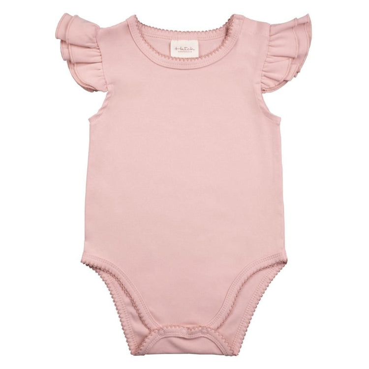 Hatch Australia Ruffled Sleeves Romper