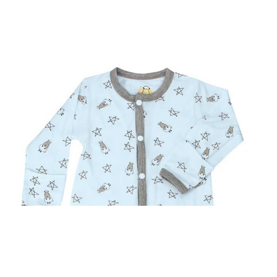 Baa Baa Sheepz Romper Blue Small Star & Sheepz - 24M