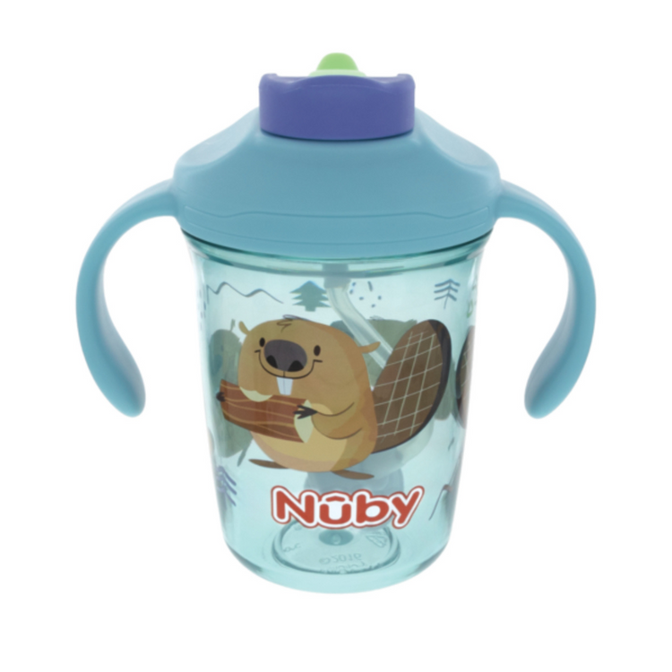 Nuby 2 Handle Multifunction Flip-It Cup 240ml 8oz 
