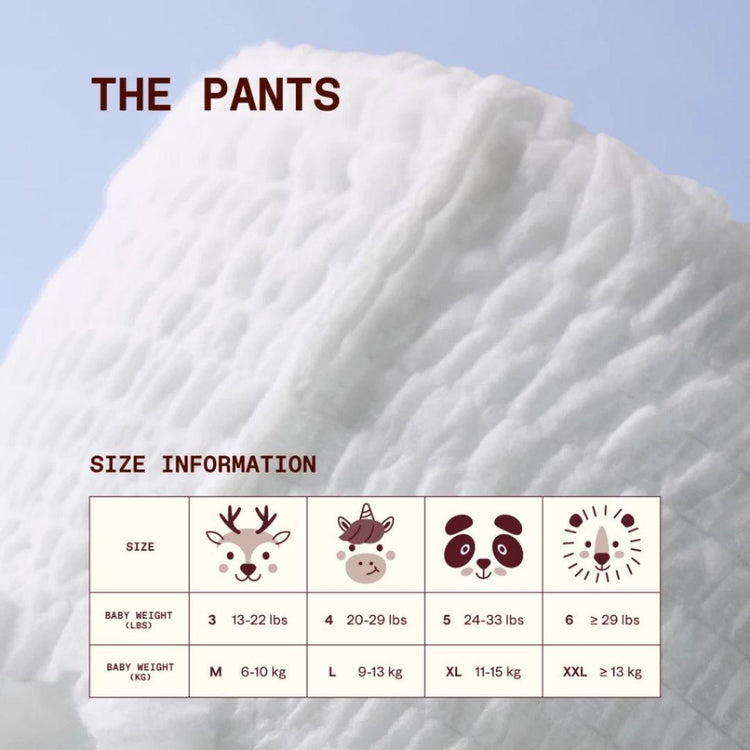 Hoppi The Play Diaper Pants INSTANT ABSORPTION (M42/L38/XL32/XXL28) x 1 Pack