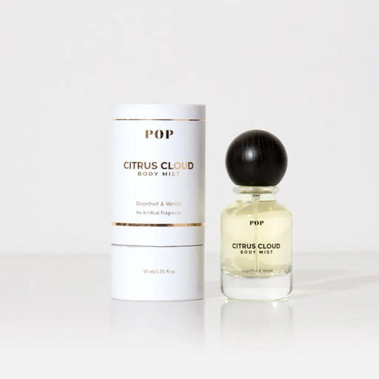 Pop Neutral Citrus Cloud Body Mist (30ml) - Gentle Grapefruit & Vanilla Essential Oil Mist, Safe & Clean, Always for Everyday Use